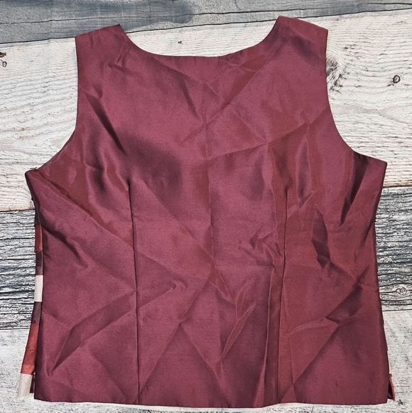 MOSHITA COUTURE 3 Piece Pink & Burgundy Ruffle Jewelled Beads Button Size 18W - Picture 9 of 16